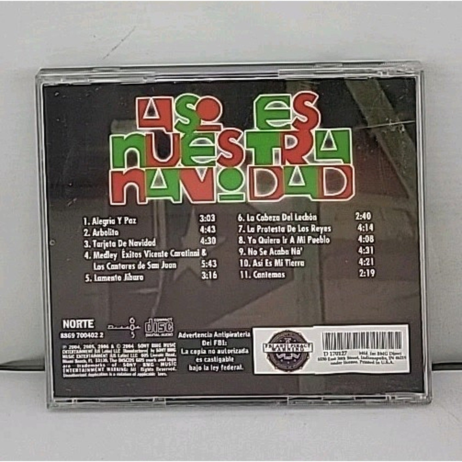 Gilberto Santa Rosa "Asi Es Nuestra Navidad" CD