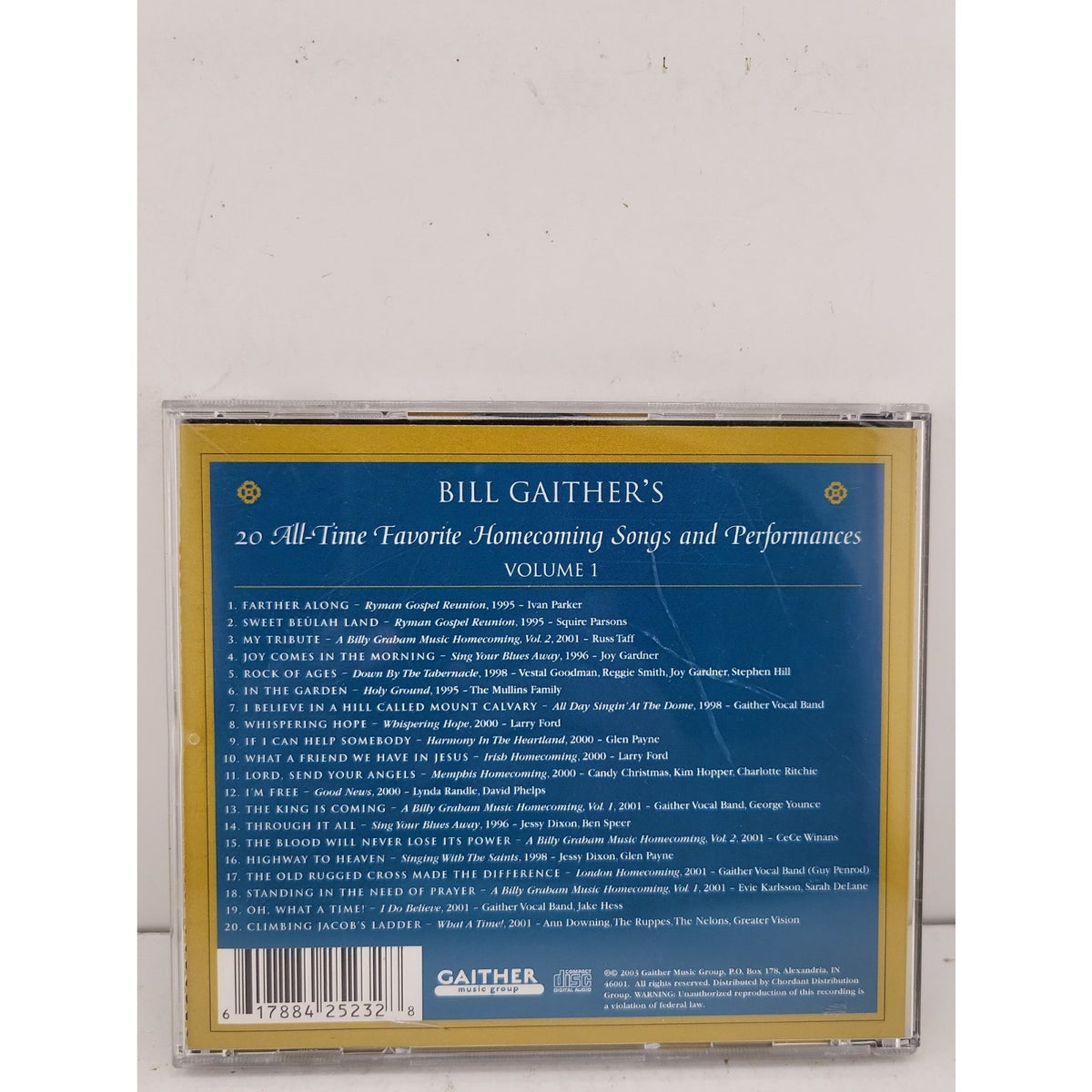 Gaither Homecoming Classics, Vol. 1 by Bill Gaither (CD, 2004)