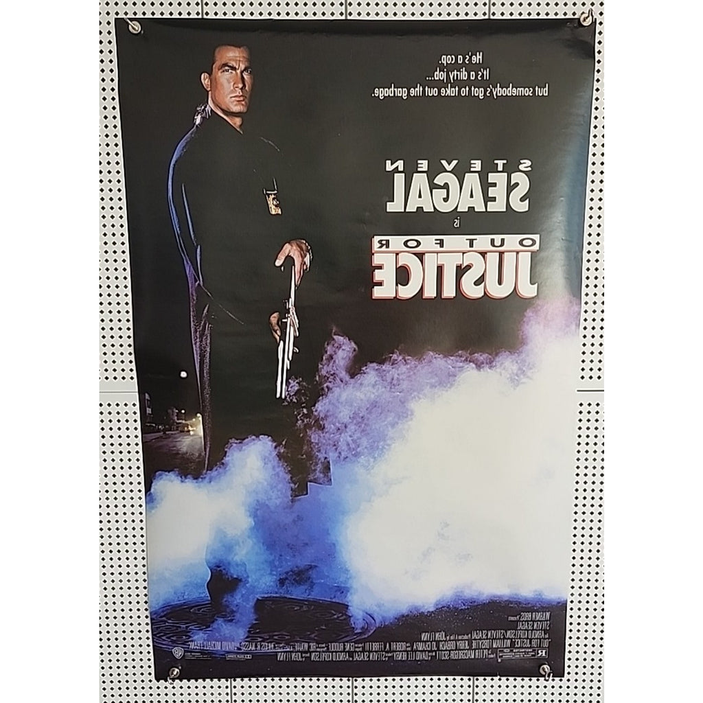 Out For Justice Original One Sheet Movie Poster - 1991 - Steven Seagal