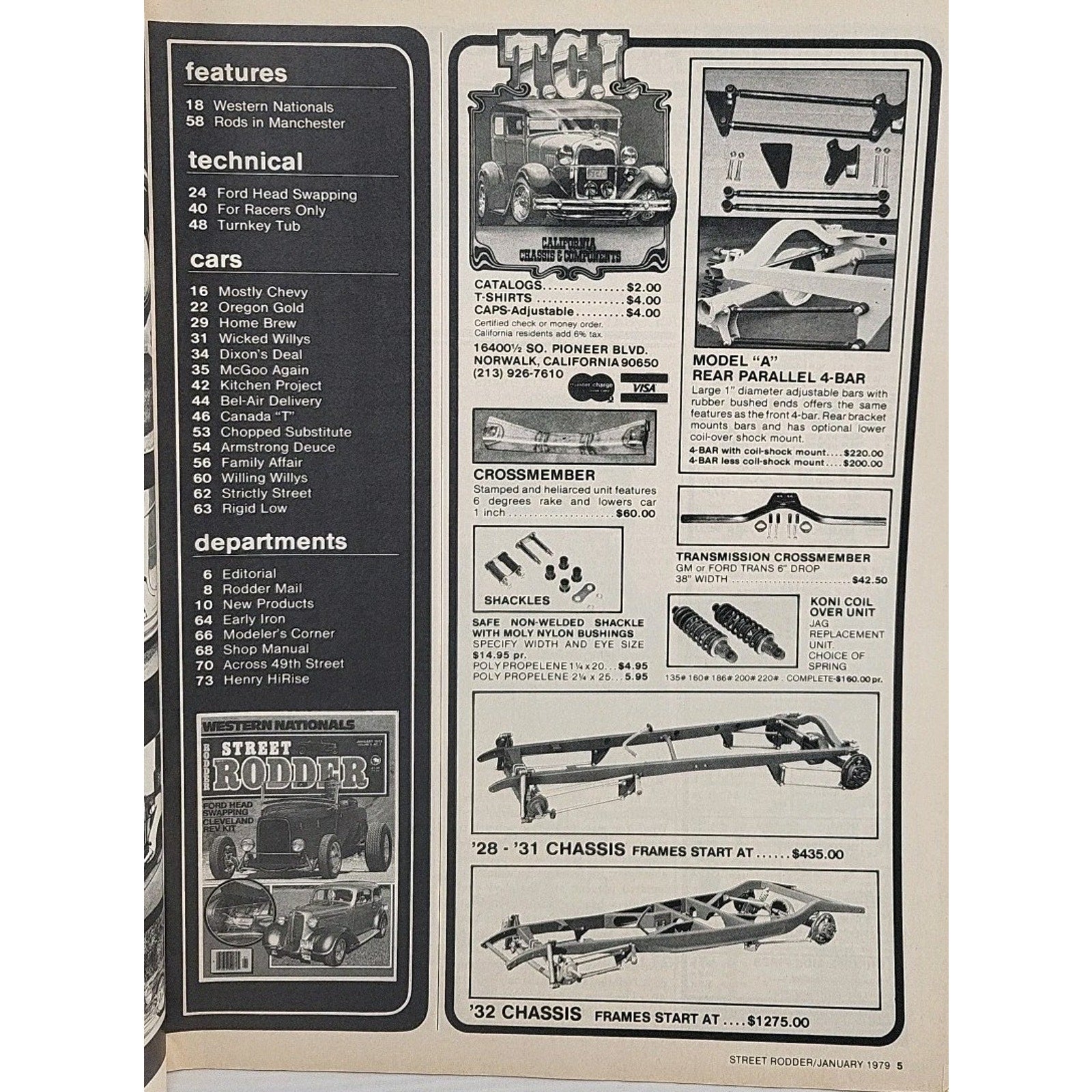 Street Rodder Magazine January 1979 Volume 8 No. 1