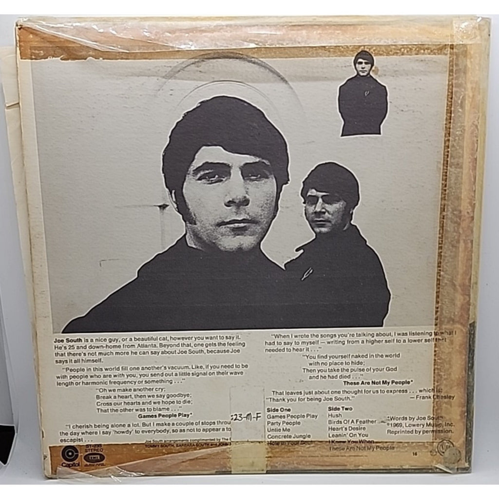 Joe South - Games People Play (ST-235) 1969 Rock 12" (Record)