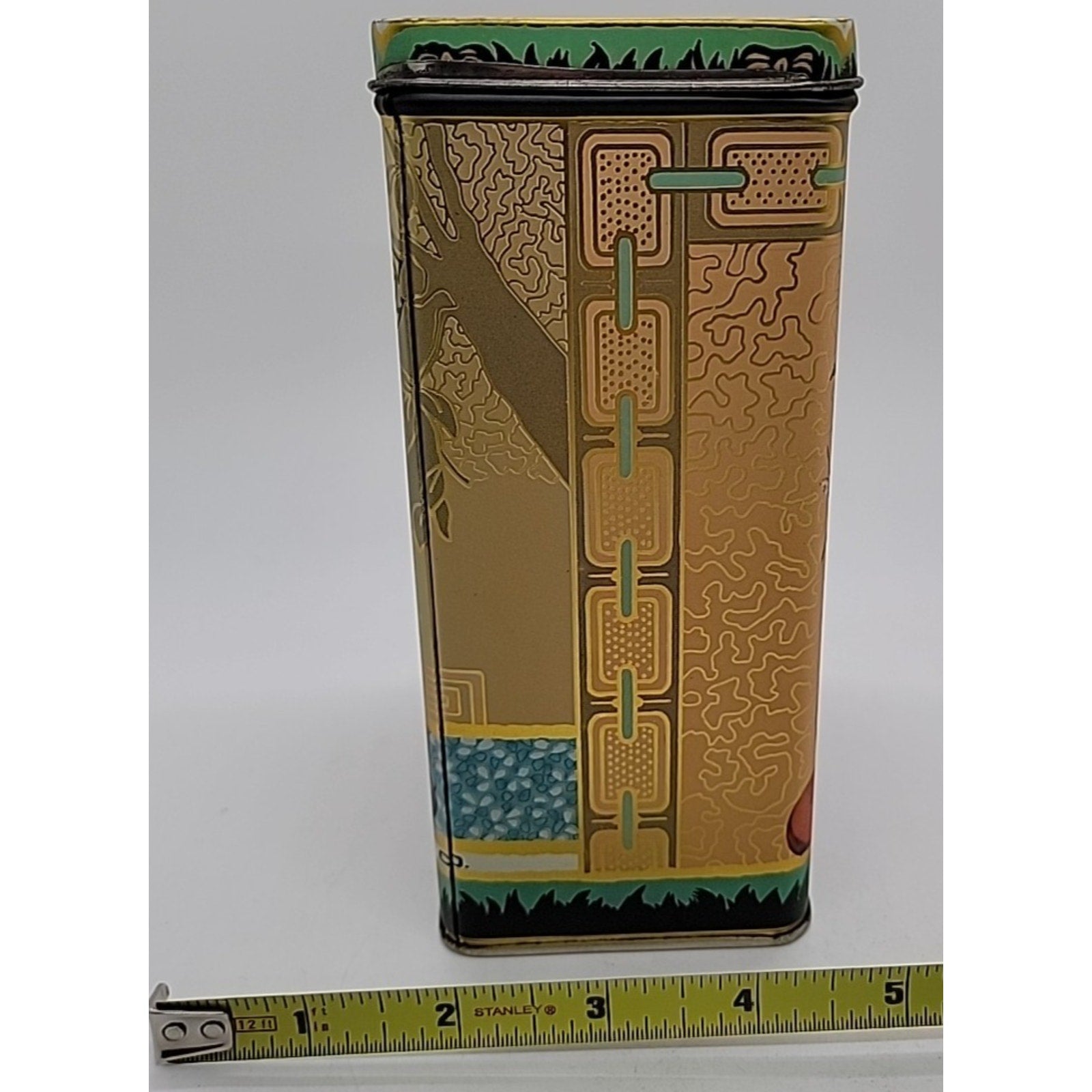 Hong Kong Bristolware Ginger Wafers Girl 6.75" Biscuit Tin