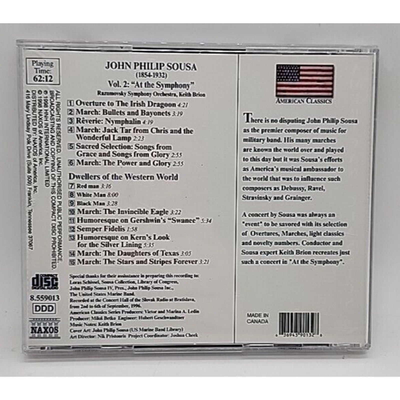 At the Symphony 2 by Sousa, John Philip (CD, 1998)