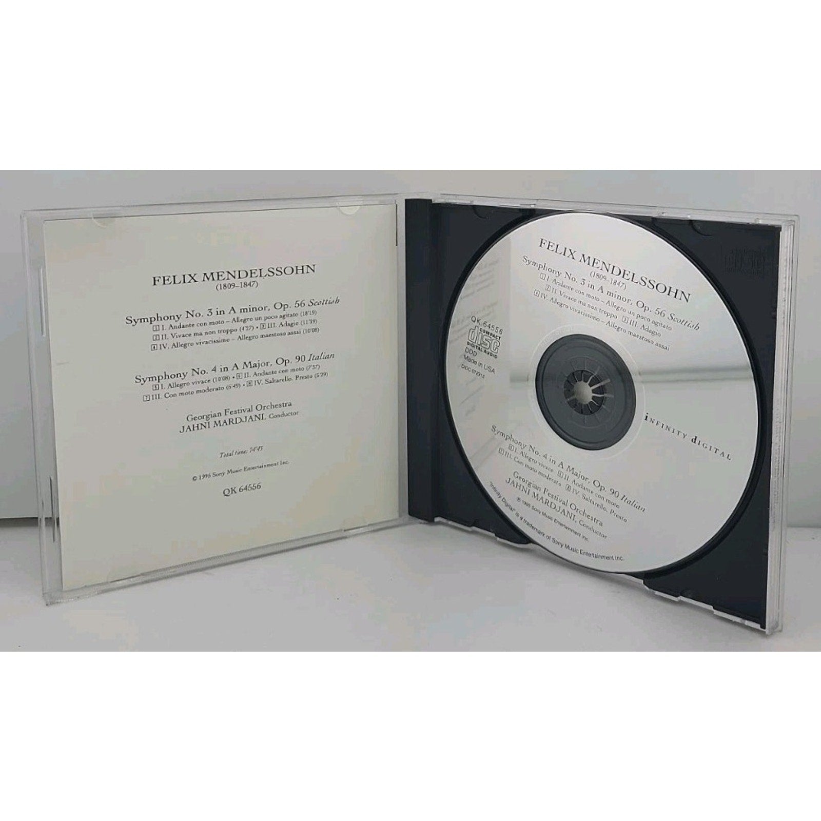 Symphonies 3 & 4 by Mendelssohn (CD, 1995)