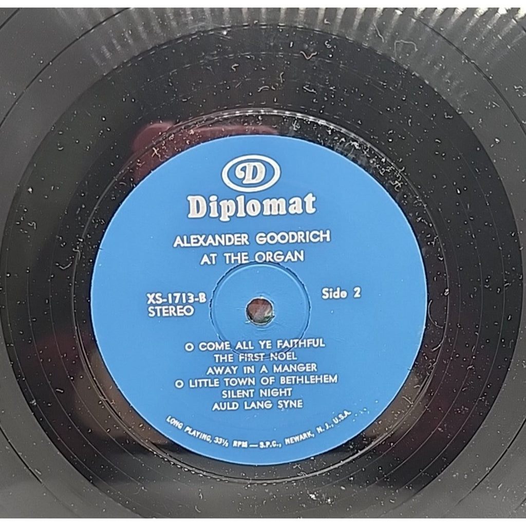 Alexander Goodrich – At The Organ - Organ and Chimes Christmas Favorites(Record)