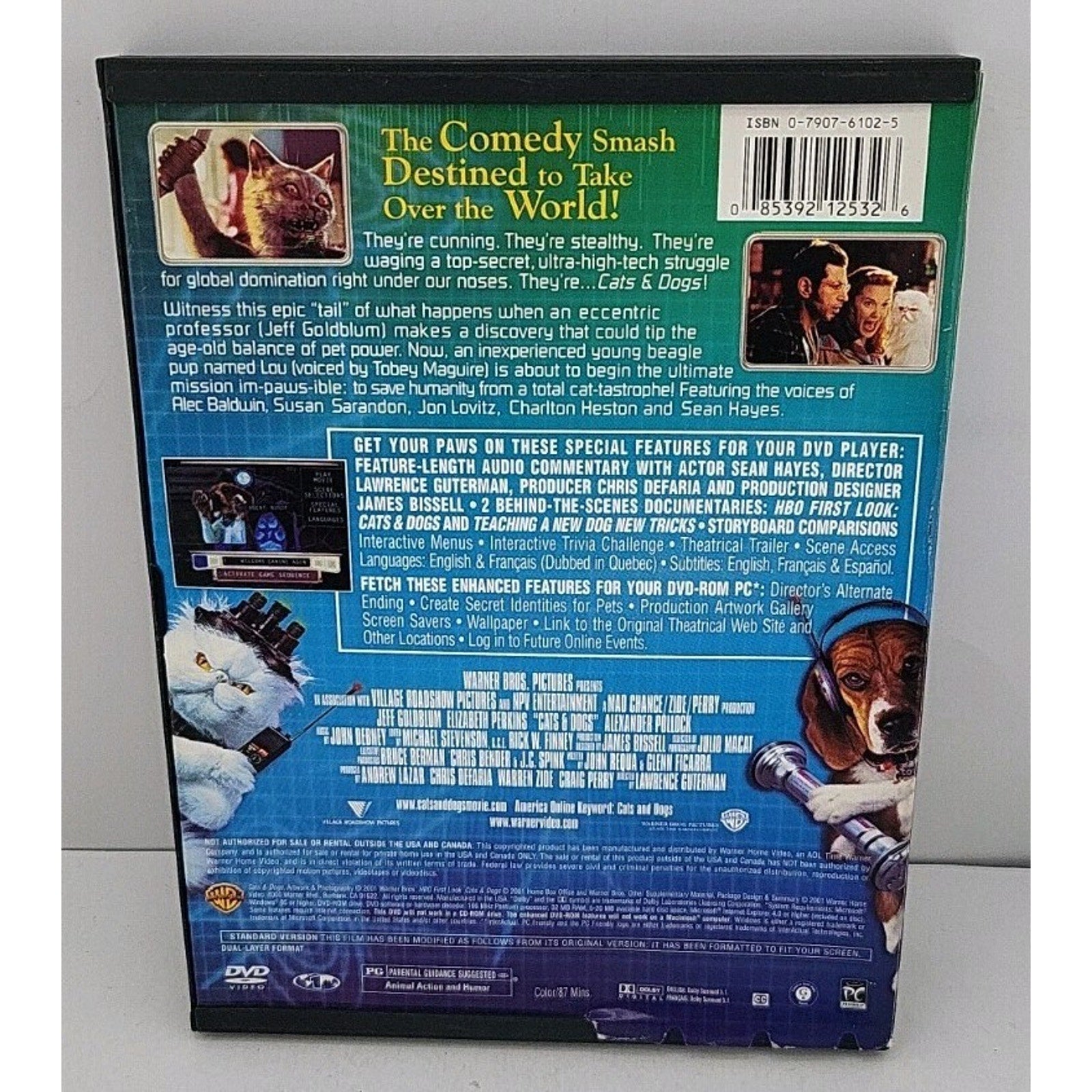 Cats Dogs (DVD, 2001, Full Frame Version)