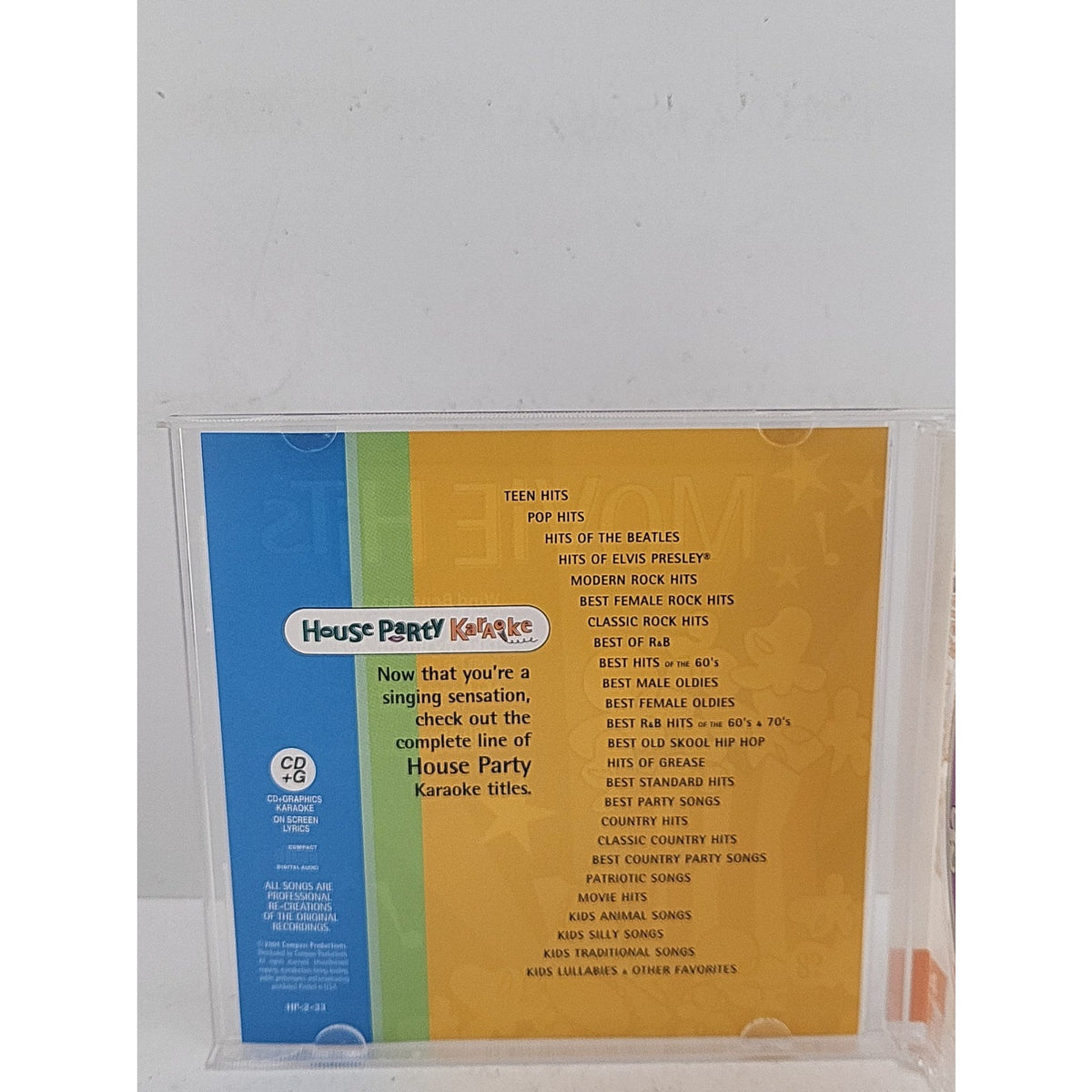 House Party Karaoke Movie Hits CD