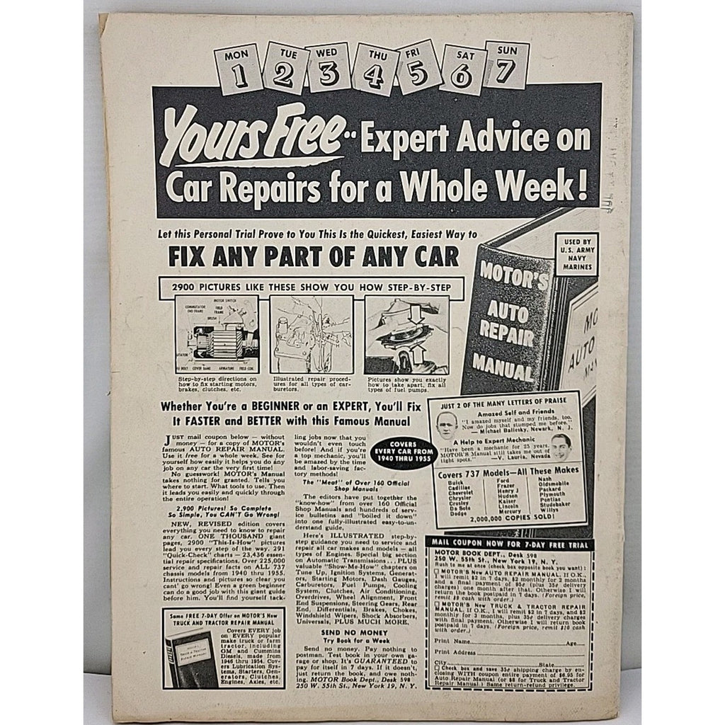 Speed Mechanics Magazine August 1955