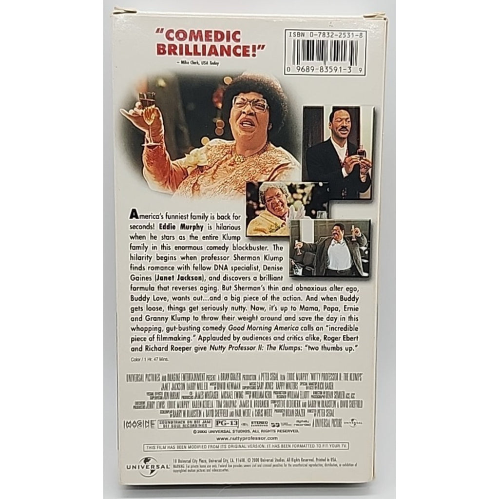 Nutty Professor II: The Klumps (VHS, 2000)