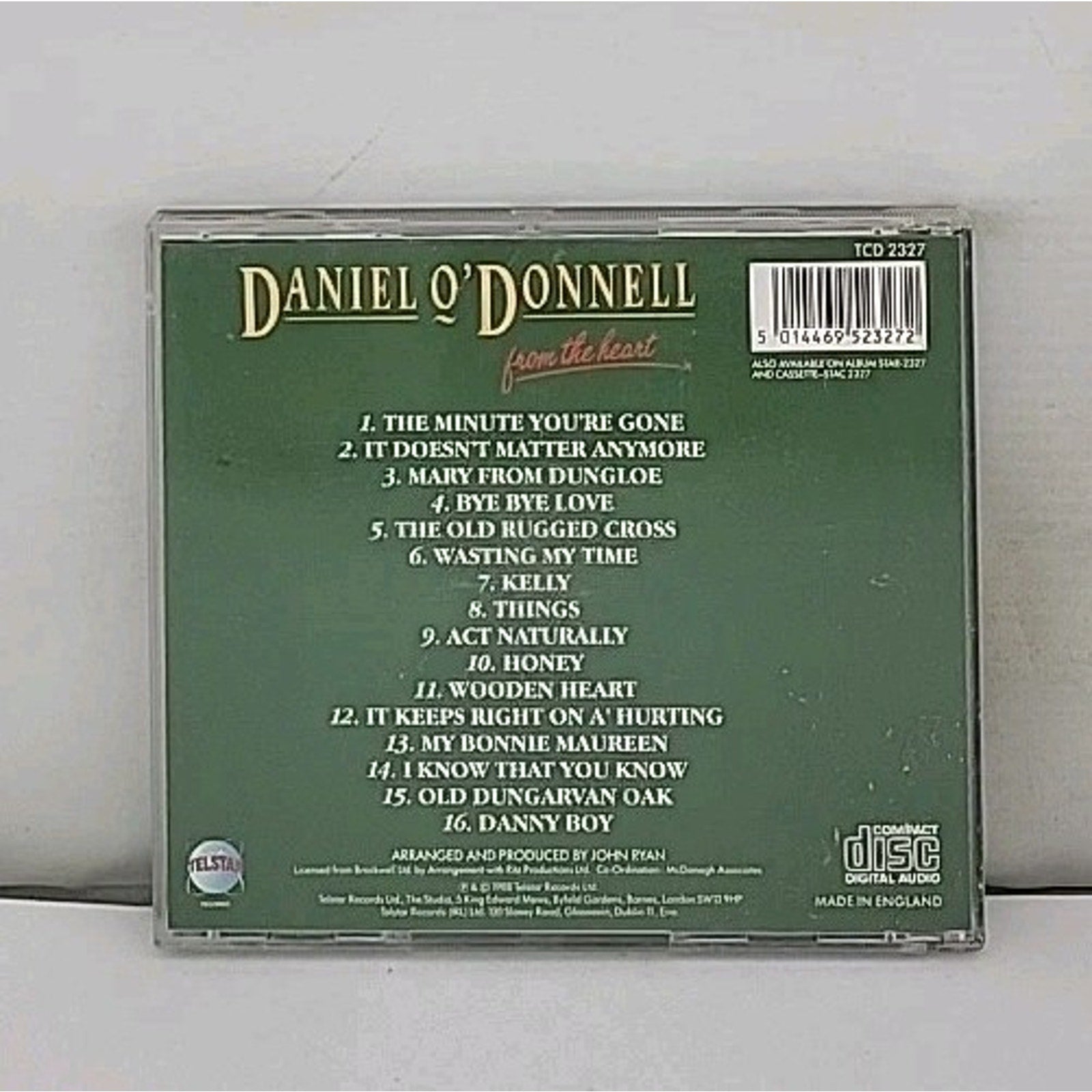 From The Heart By Daniel O'Donnell CD