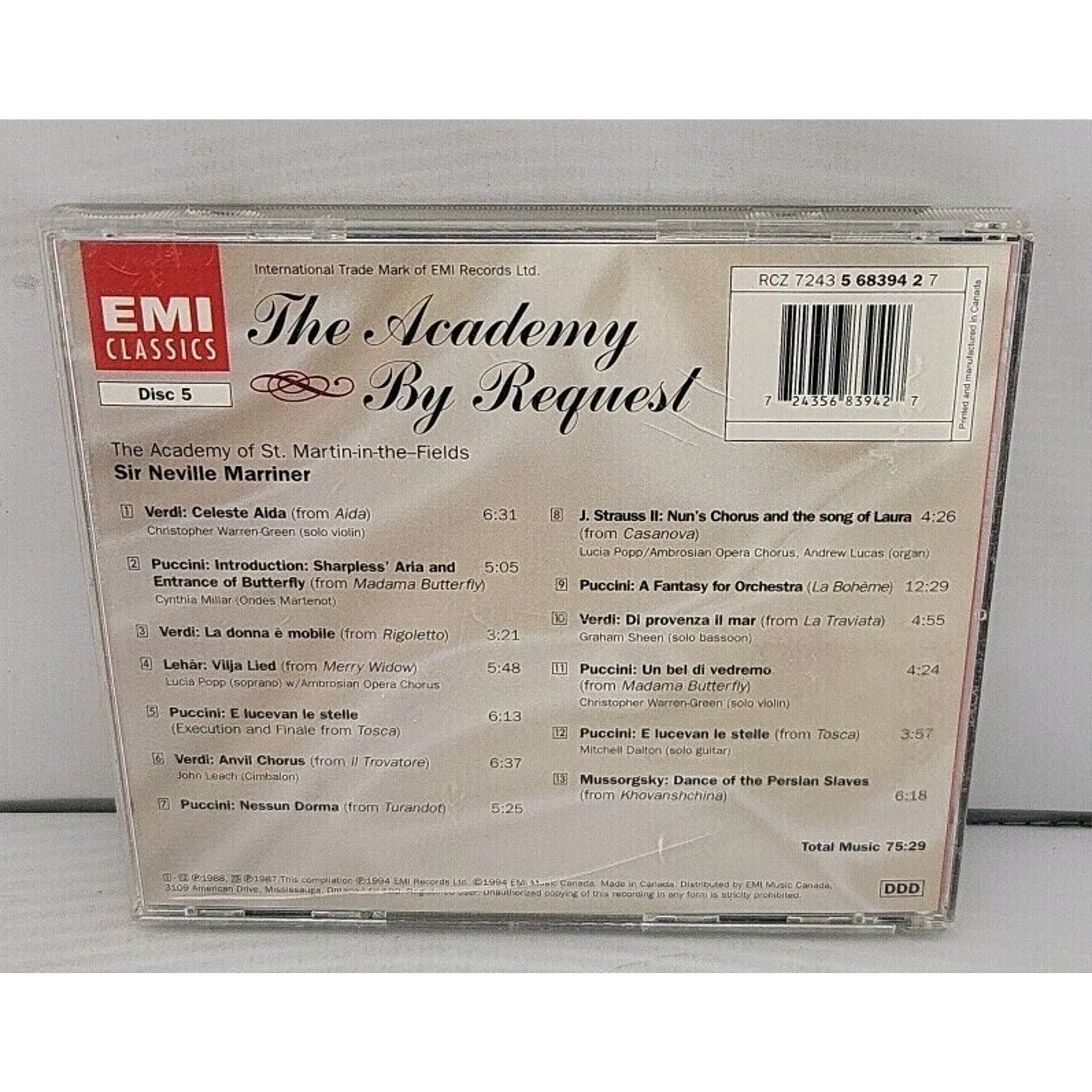 The Academy By Request Disc 5 ONLY CD