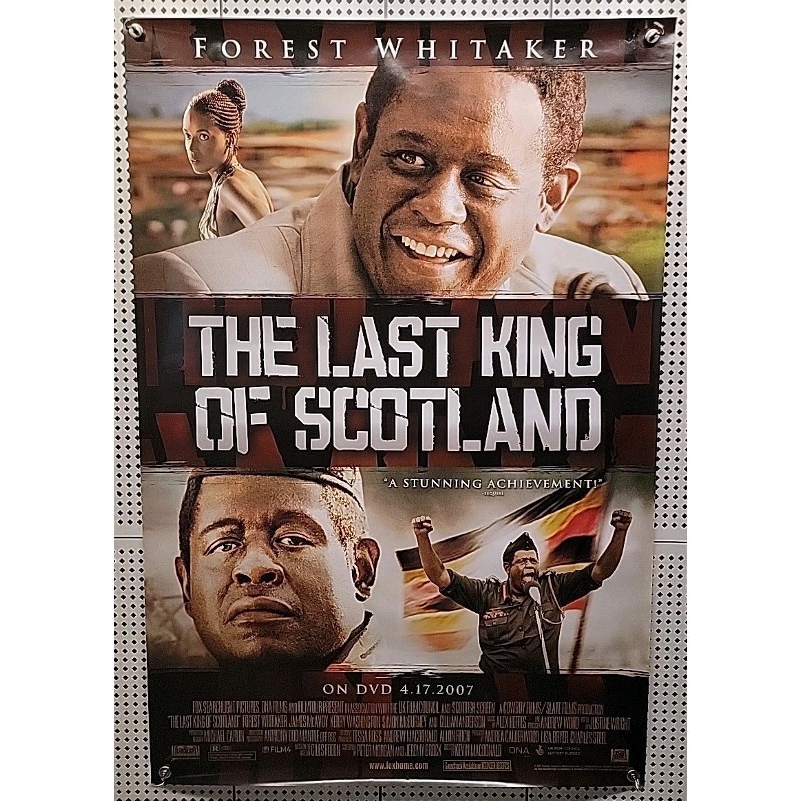 Last King of Scotland Original Video Release Poster 27 x 40 Rolled