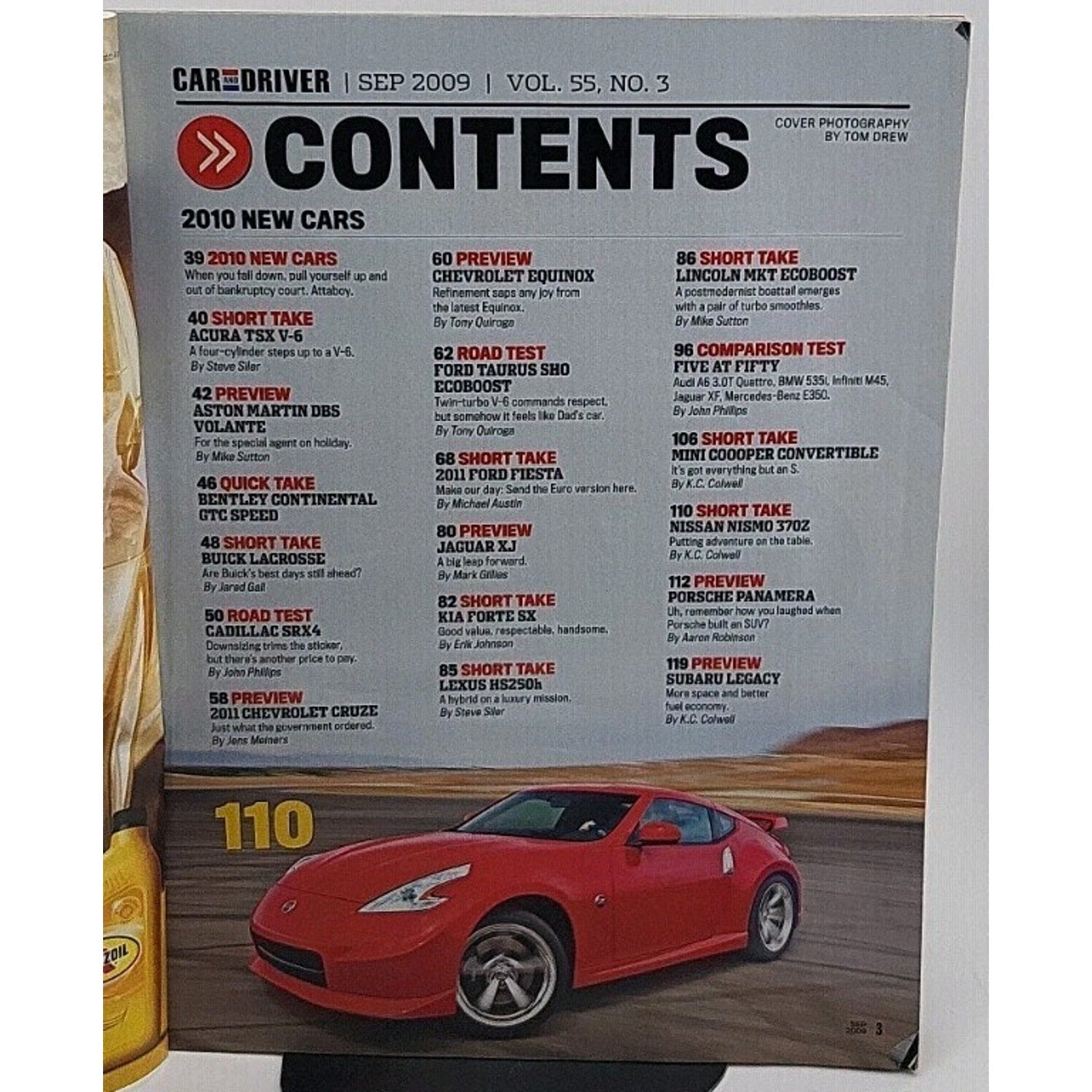 Car And Driver Magazine - September 2009 - Vol. 55 No. 3