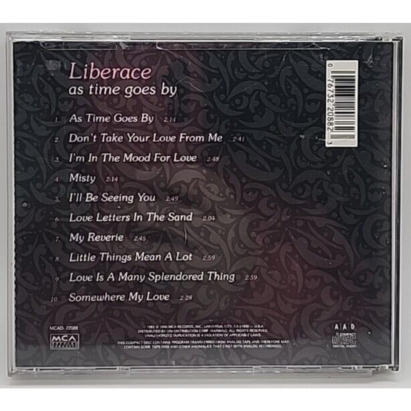 As Time Goes by by Liberace (CD, 1995)
