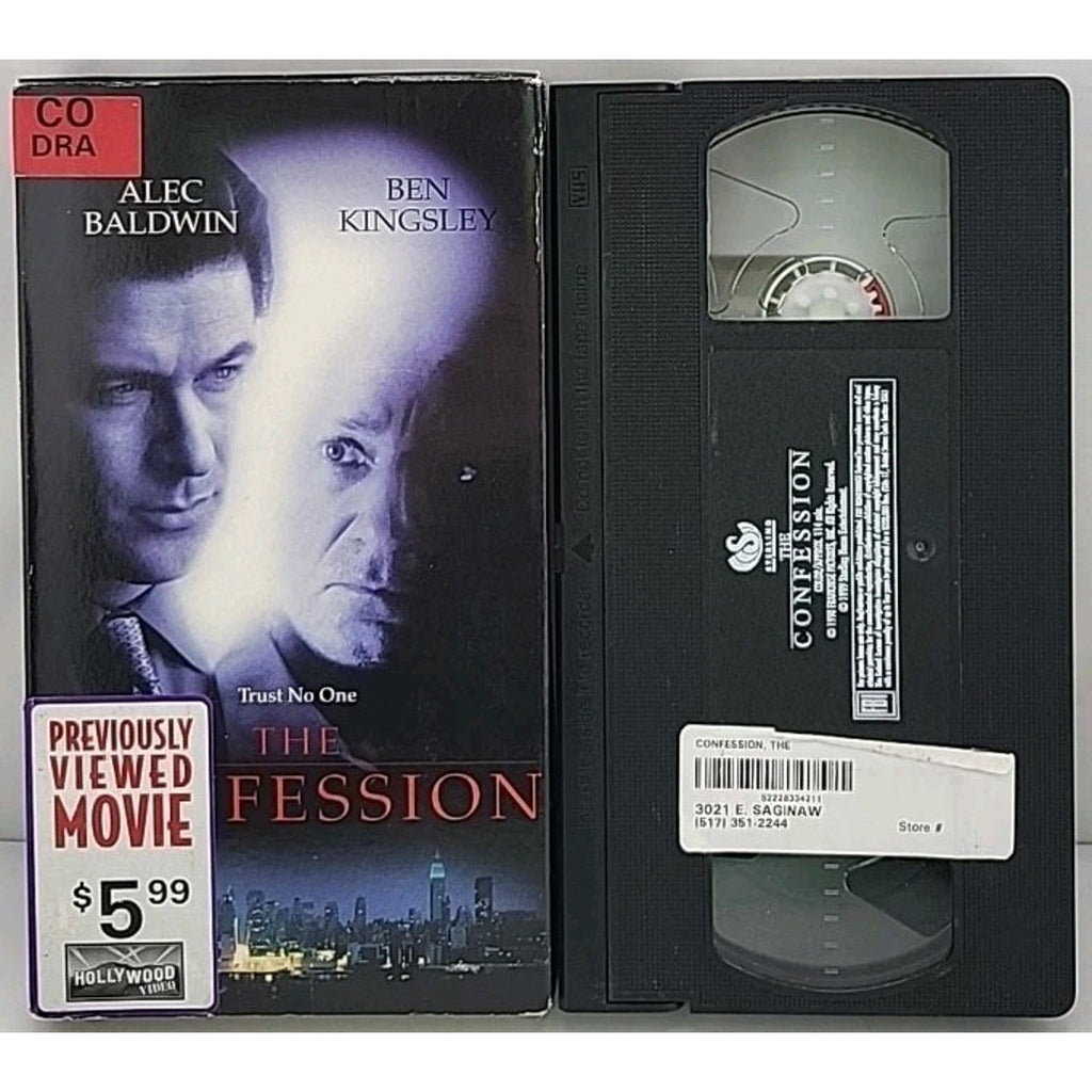 The Confession (VHS, 1999) Alec Baldwin, Ben Kingsley
