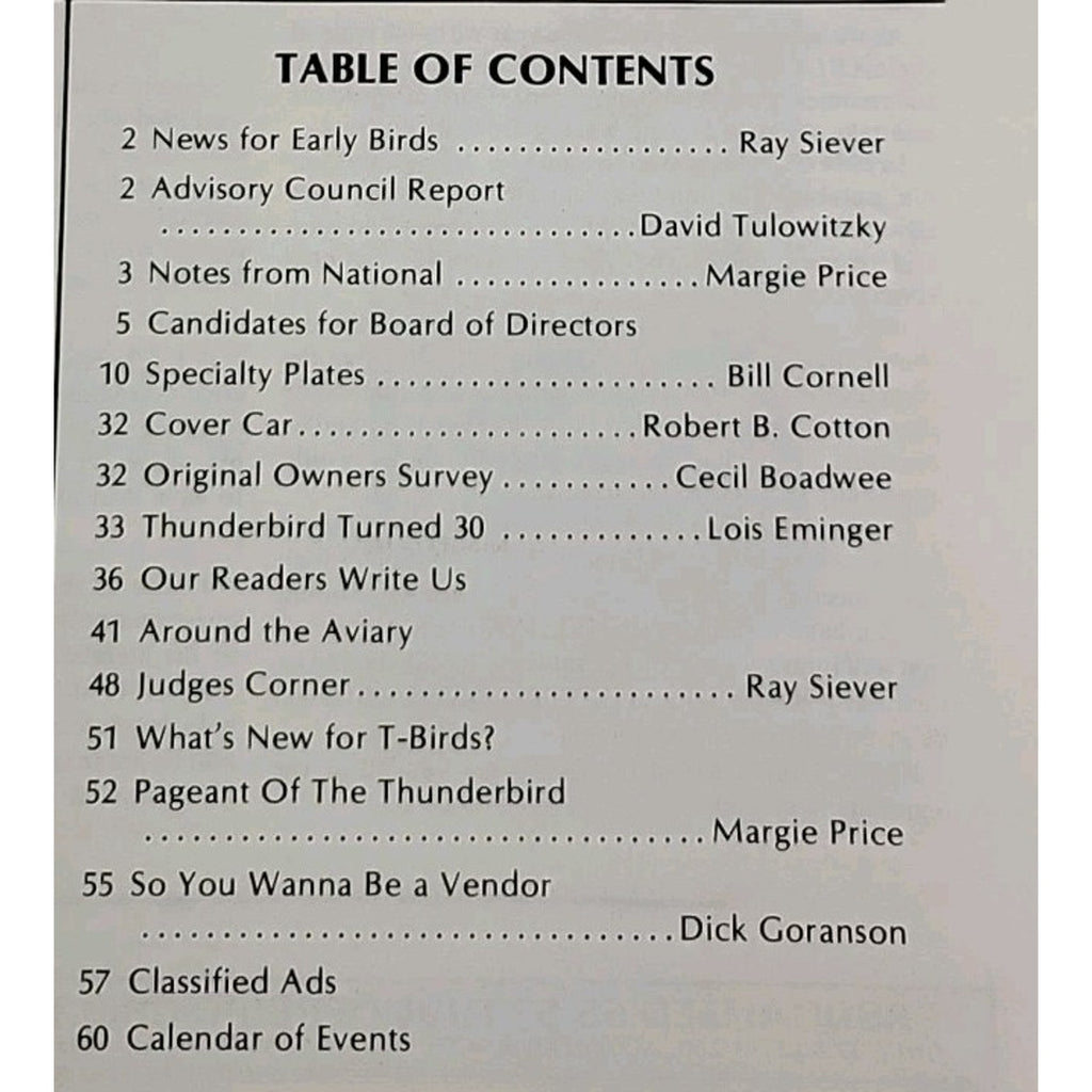Early Bird Magazine November-December 1984