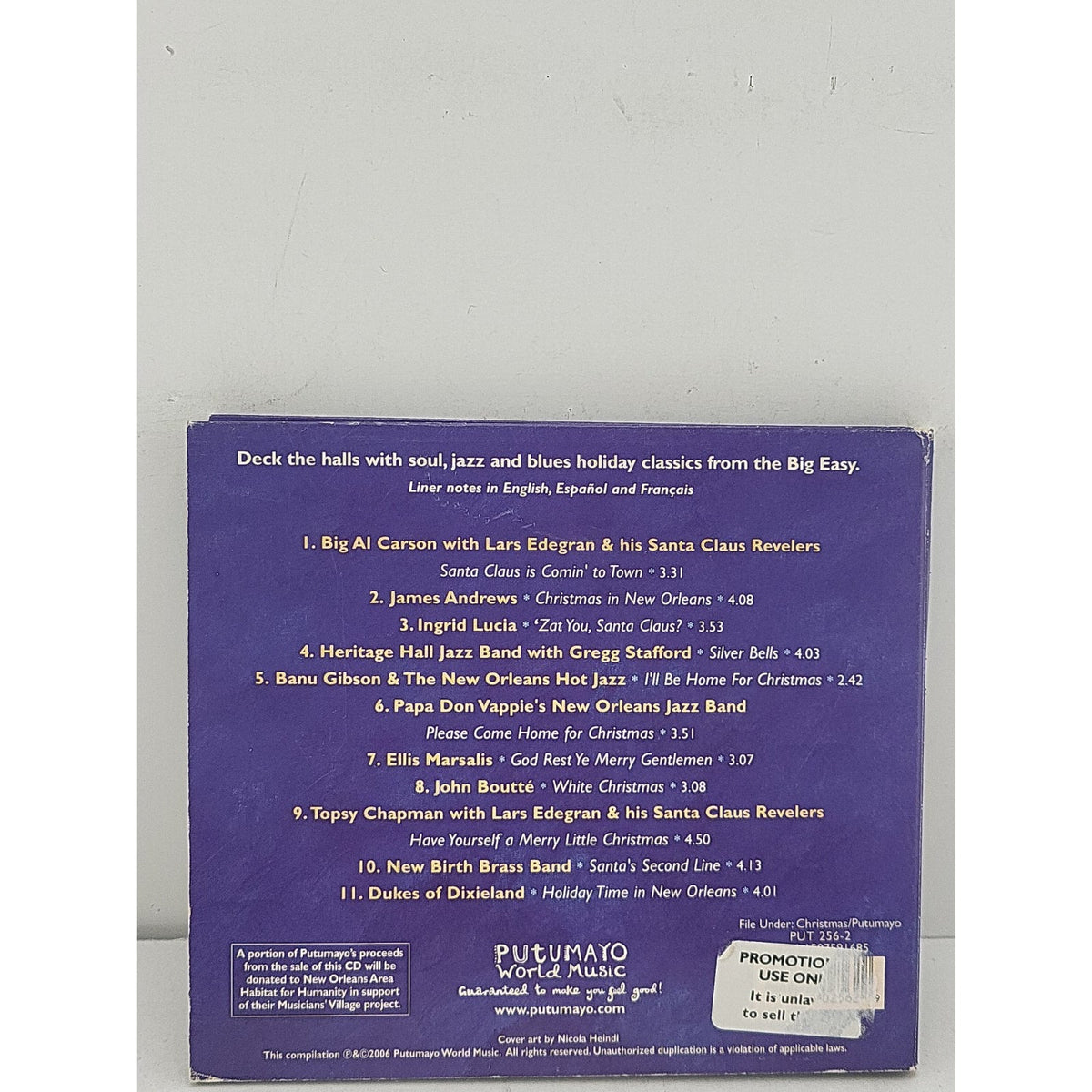Putumayo World Music Presents: New Orleans Christmas CD 2006