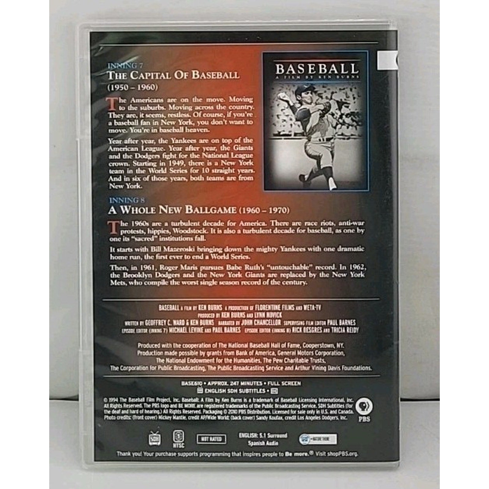 Baseball A Film By Ken Burns - Innings 7 & 8 (2 DVDs)