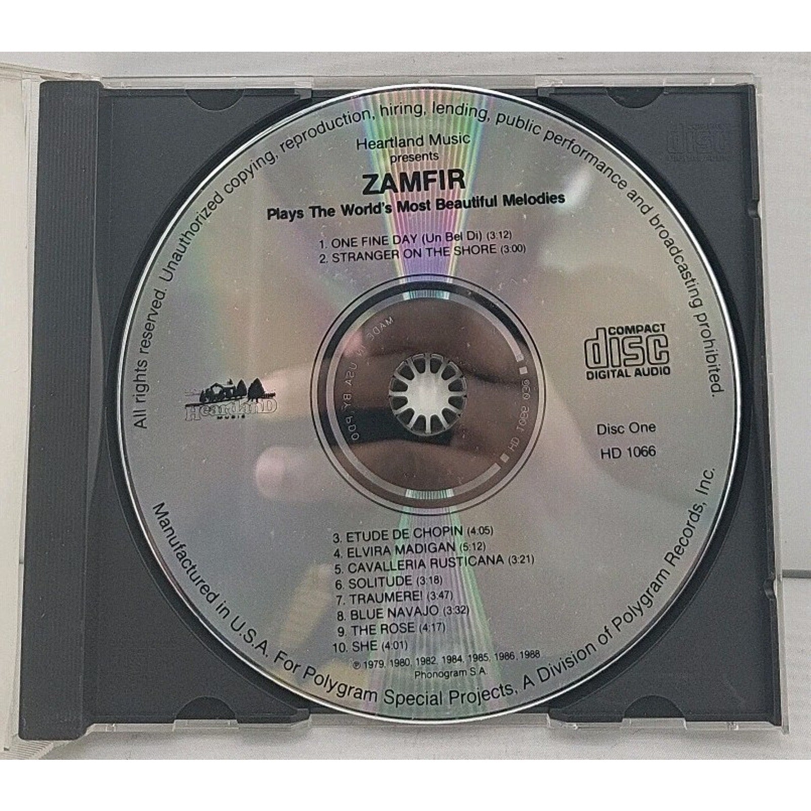 Zamfir Plays The World's Most Beautiful Melodies Disc 1 CD
