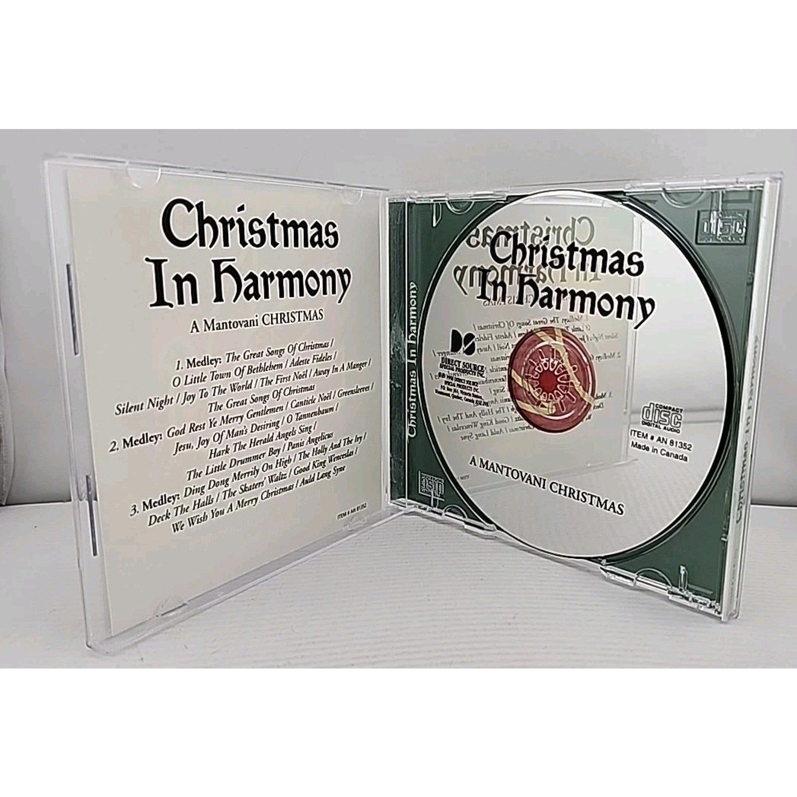 Christmas in Harmony A Mantovani Christmas CD, Canada 1998