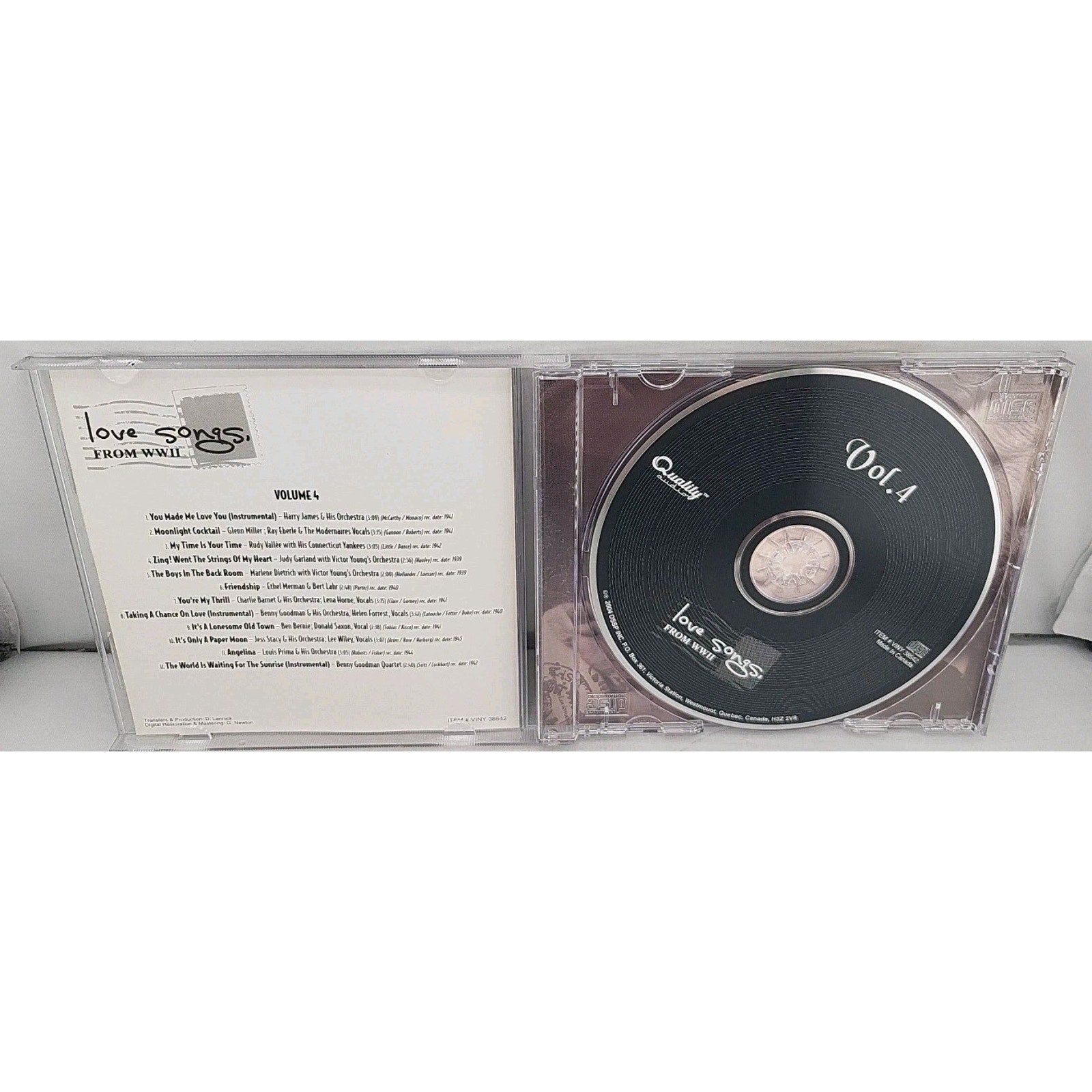 Love Songs from WWII, Vol. 4 - Audio CD By Various Artists