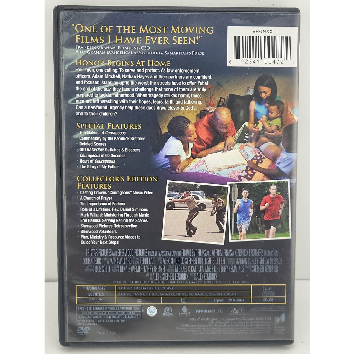 Courageous (DVD, 2011, Exclusive Collector's Edition)