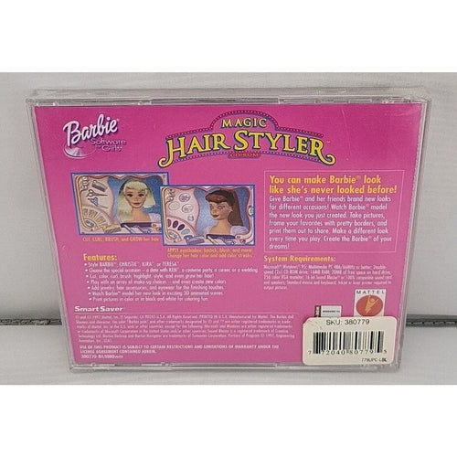 1997 Barbie - Magic Hair Styler PC Software Game CD-ROM Windows 95 *Brand New*