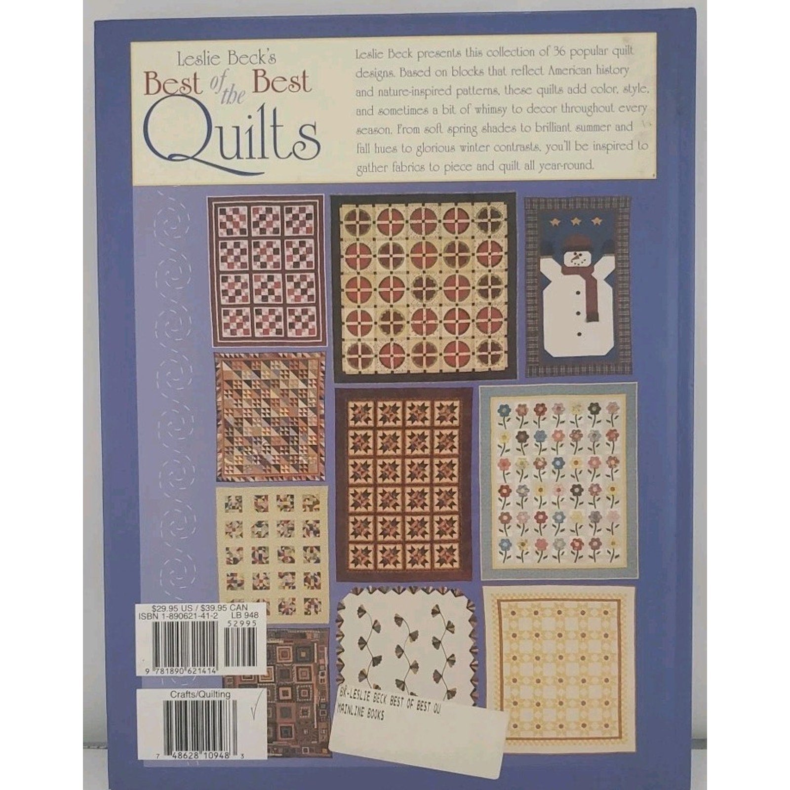 Leslie Beck's Best of the Best Quilts by Leslie Beck (2002, Hardcover)