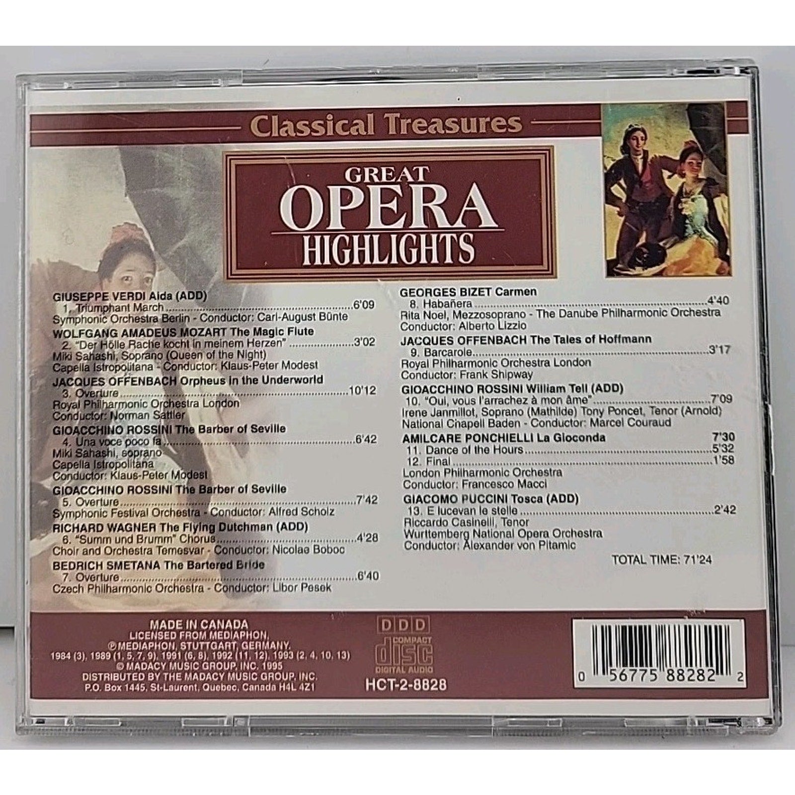 Great Opera Hlts by Various (CD, 1997)
