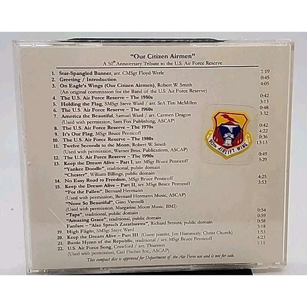 Our Citizen Airmen A 50th Anniversary Tribute to the U.S. Air Force Reserve (CD)