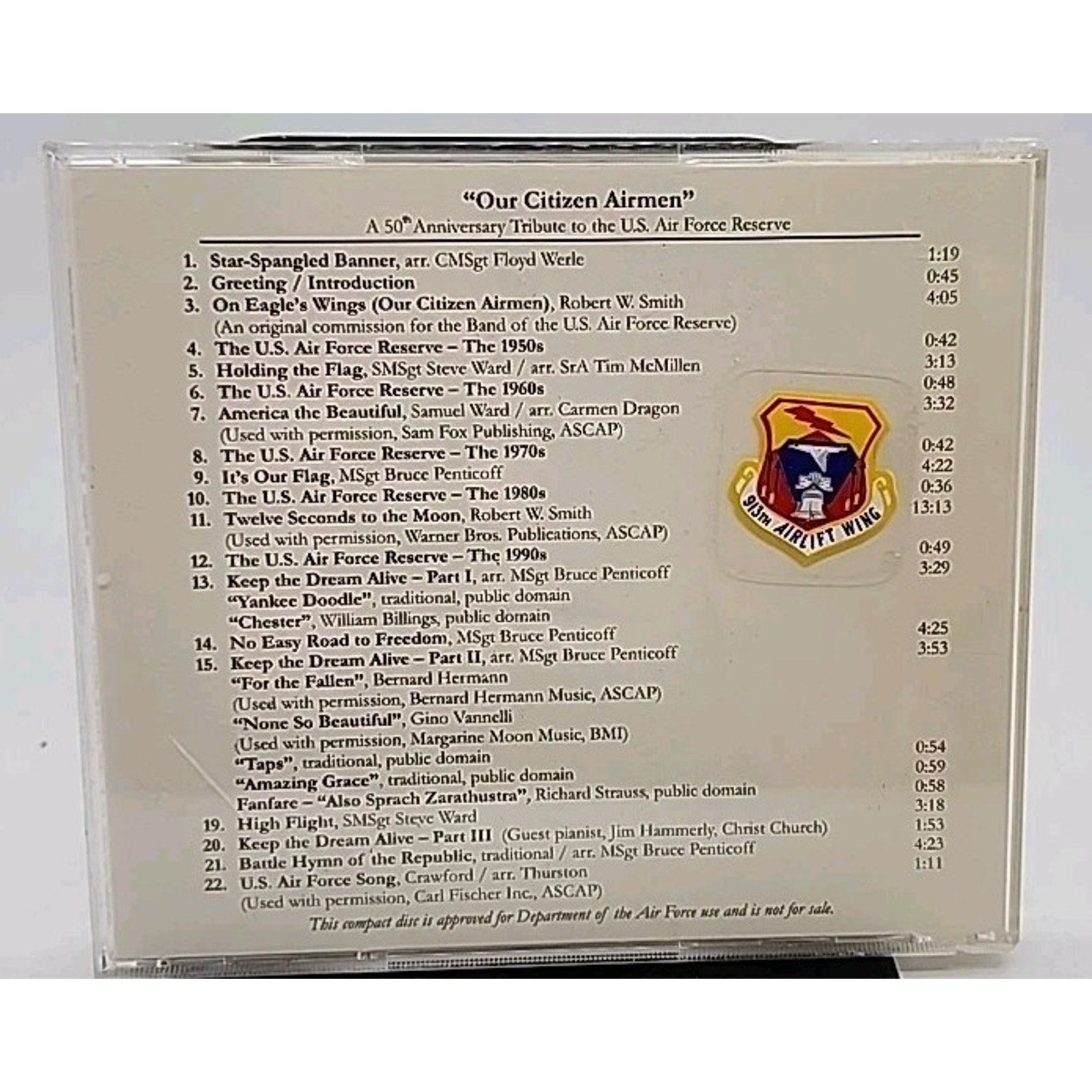 Our Citizen Airmen A 50th Anniversary Tribute to the U.S. Air Force Reserve (CD)