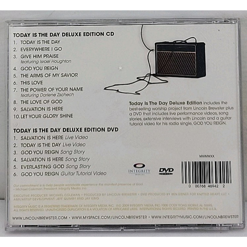 Today is the Day Deluxe Edition Lincoln Brewster 2009 Integrity Music CD/DVD