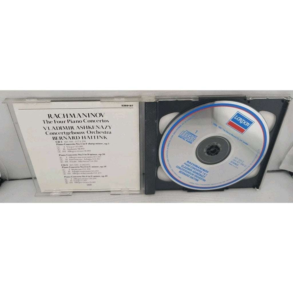 Rachmaninov: The 4 Piano Concertos (2-Disc, CD, 1988)