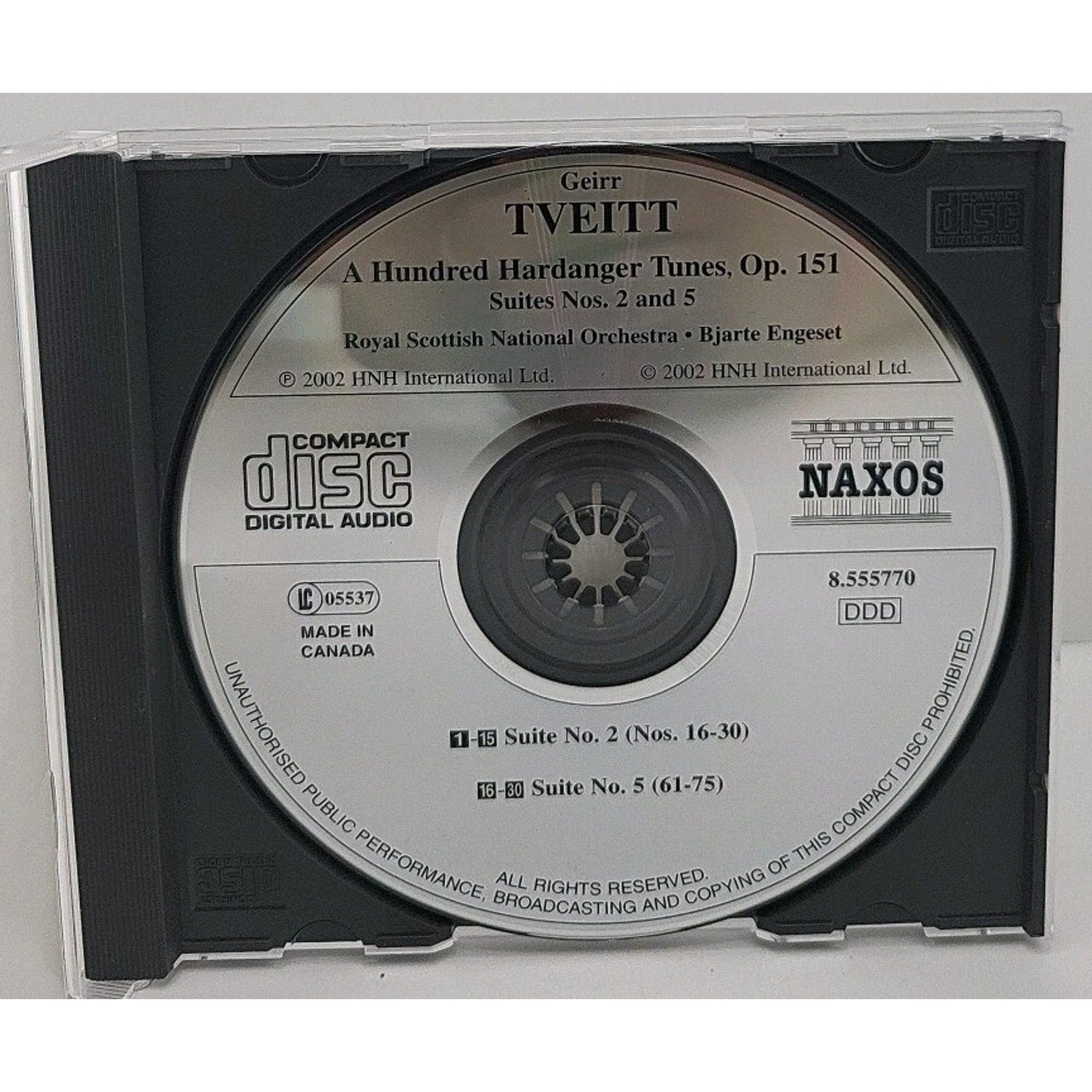 100 Hardanger Tunes Op 151 / Suites 2 & 5 by Tveitt / Engeset / Royal (CD)