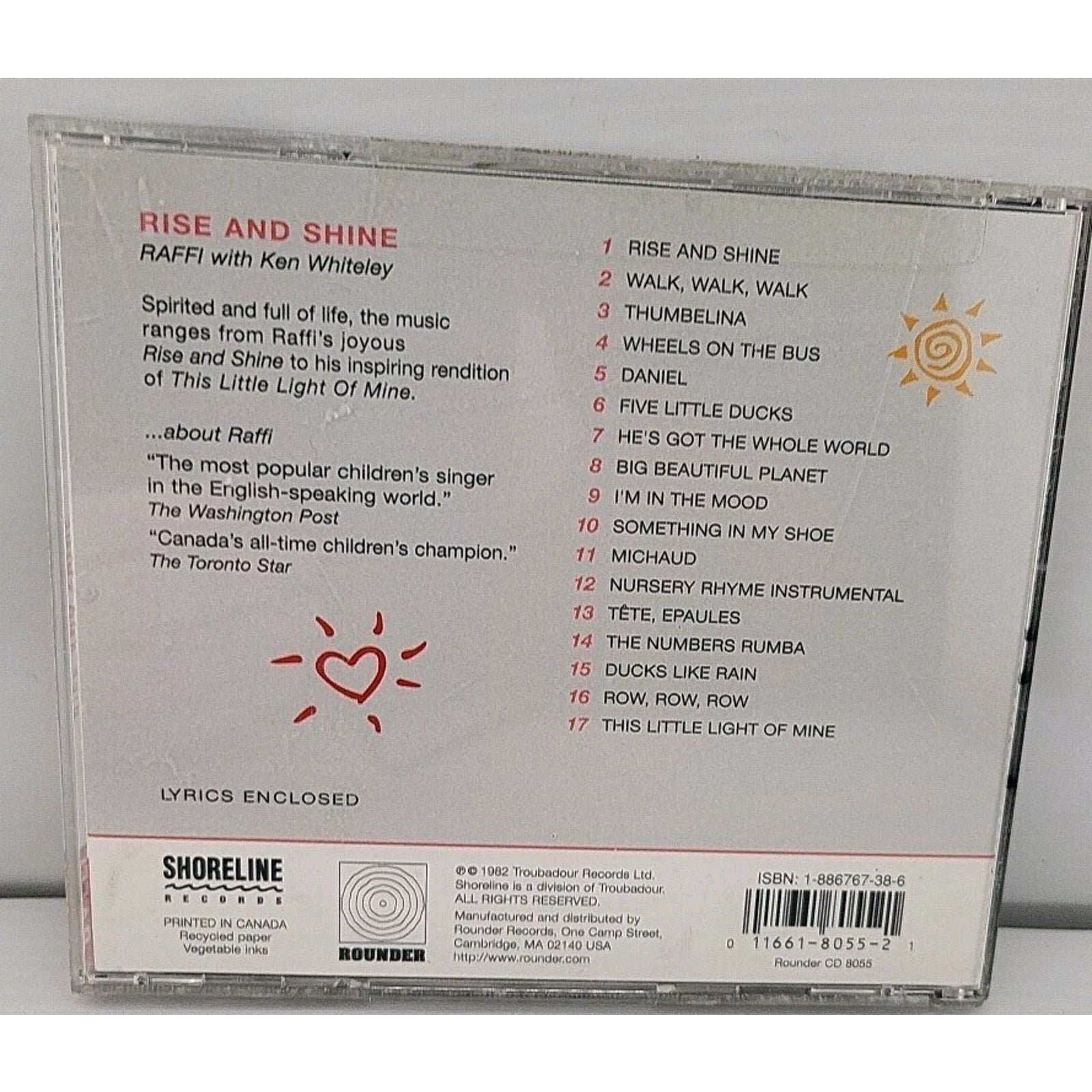 Rise & Shine by Raffi (CD, 1996)