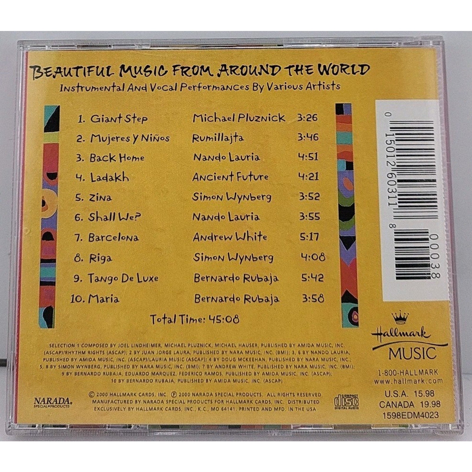 Beautiful Music From Around The World CD