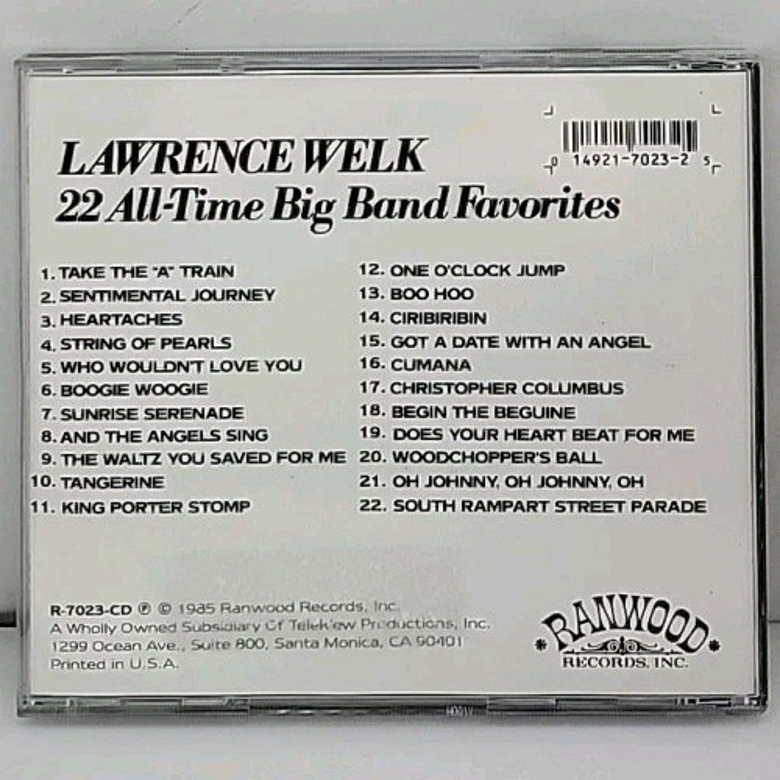 22 All Time Big Band Favorites by Welk, Lawrence (CD, 1991)