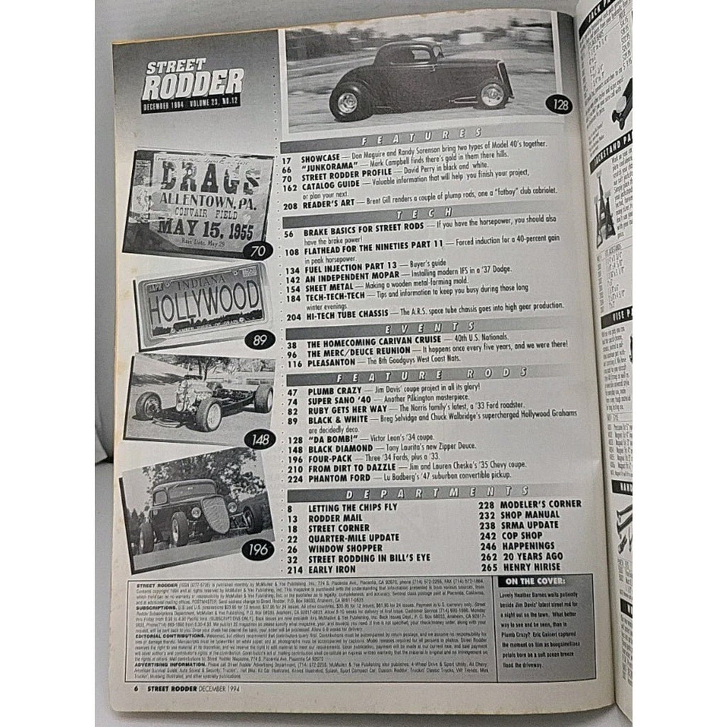 Street Rodder Magazine - December 1994 - Vol. 23 No. 12