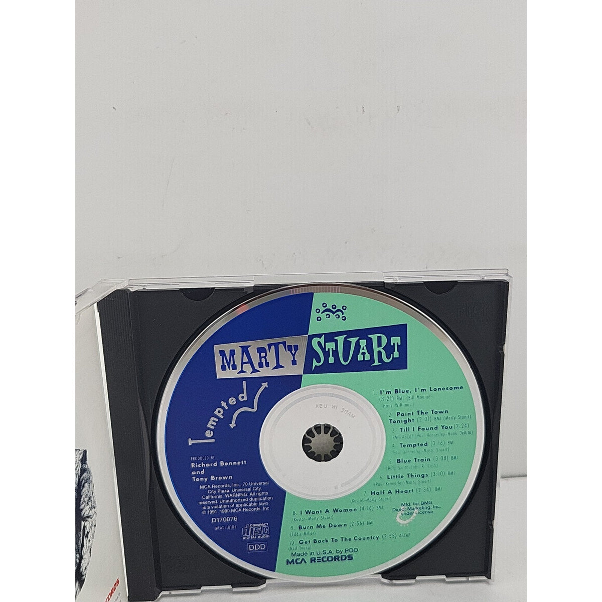 Tempted by Marty Stuart (CD, Jan-1991, MCA)