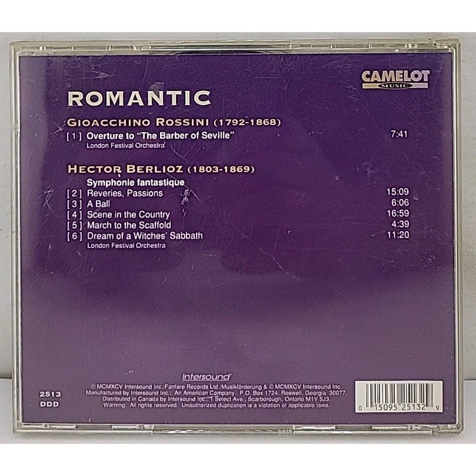 Overture to "The Barber of Seville"; Berlioz: Symphonie Fantastique (CD, Sep-199