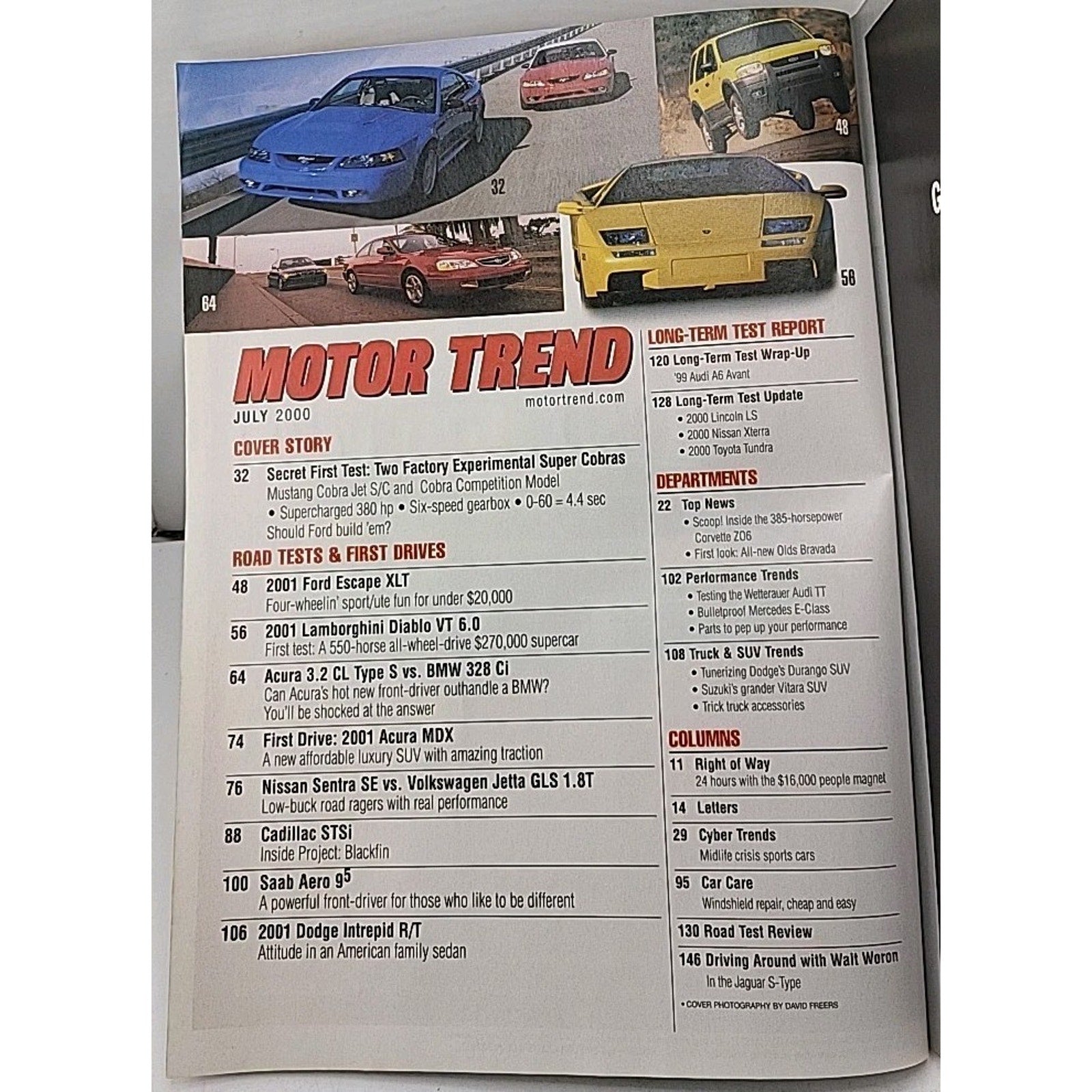 Motor Trend Magazine July 2000