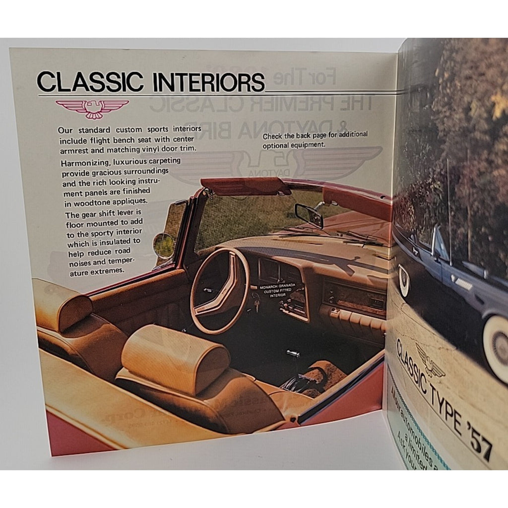 For The 1980's The Premier Classic & Daytona Bird Spec Sheet