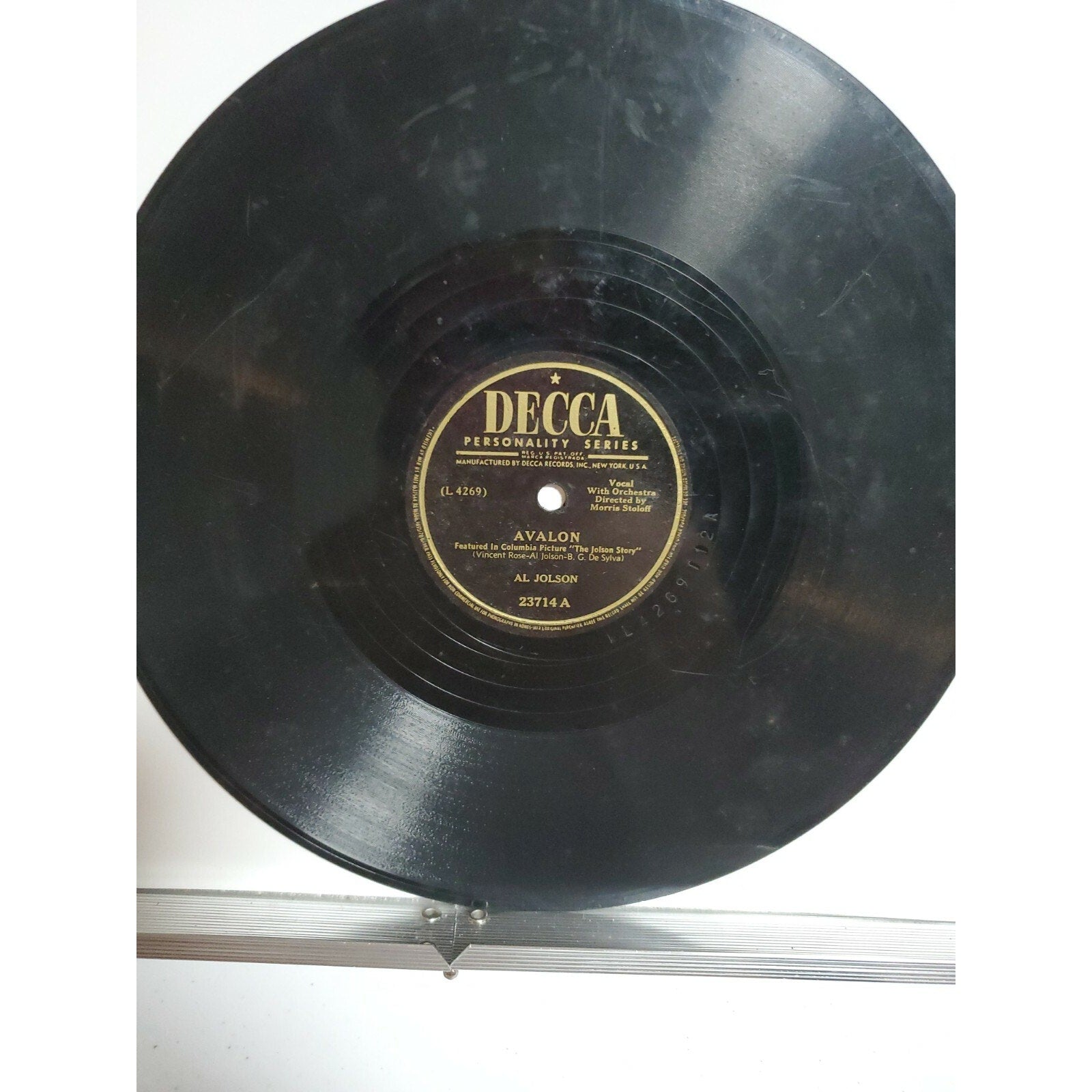 Al Jolson- Avalon/Anniversary Song - Decca - 23714