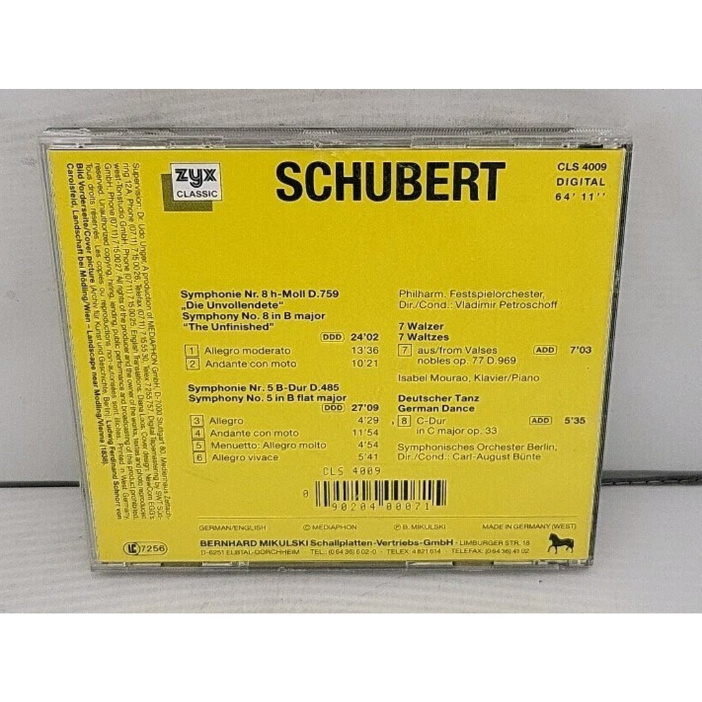 Schubert - Die Unvollendete/ The Unfinished CD