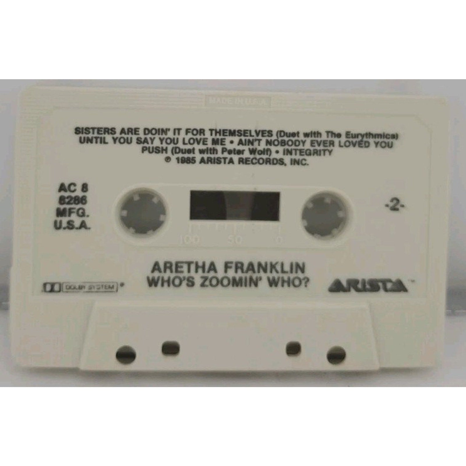 Who's Zoomin' Who? by Aretha Franklin (Cassette, 1985, Arista Records)