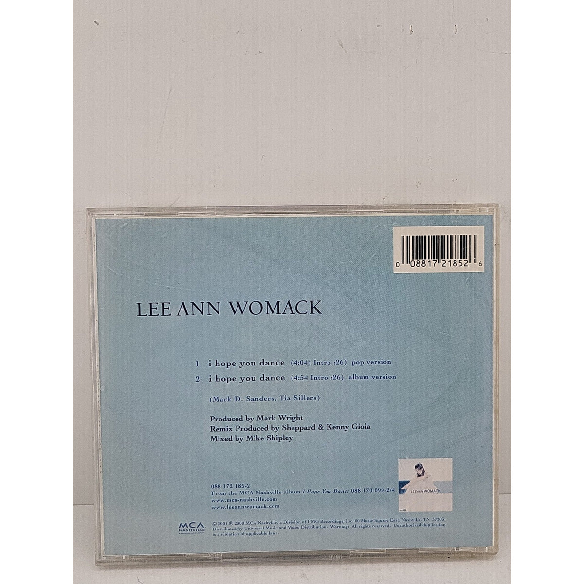I Hope You Dance [Single] by Lee Ann Womack (CD, Jan-2001, MCA Nashville)