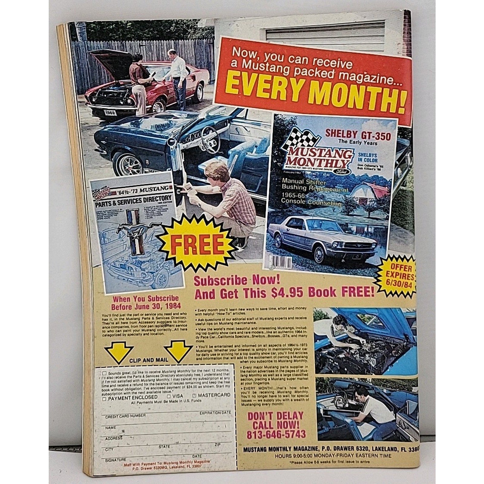 Hot Rod Magazine Mustang Summer 1984 Vol. 2 No. 2