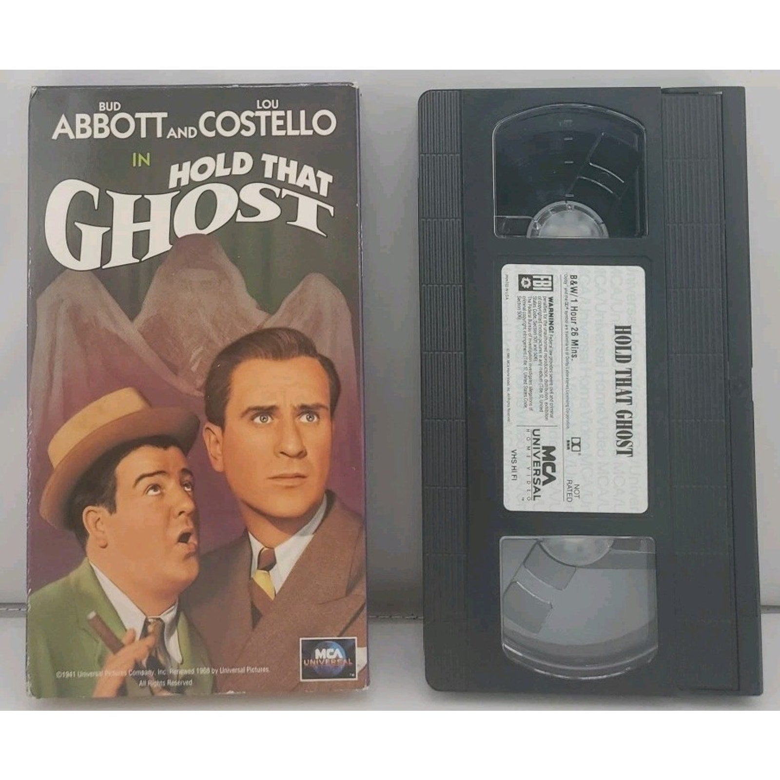 Hold That Ghost (VHS, 1991)