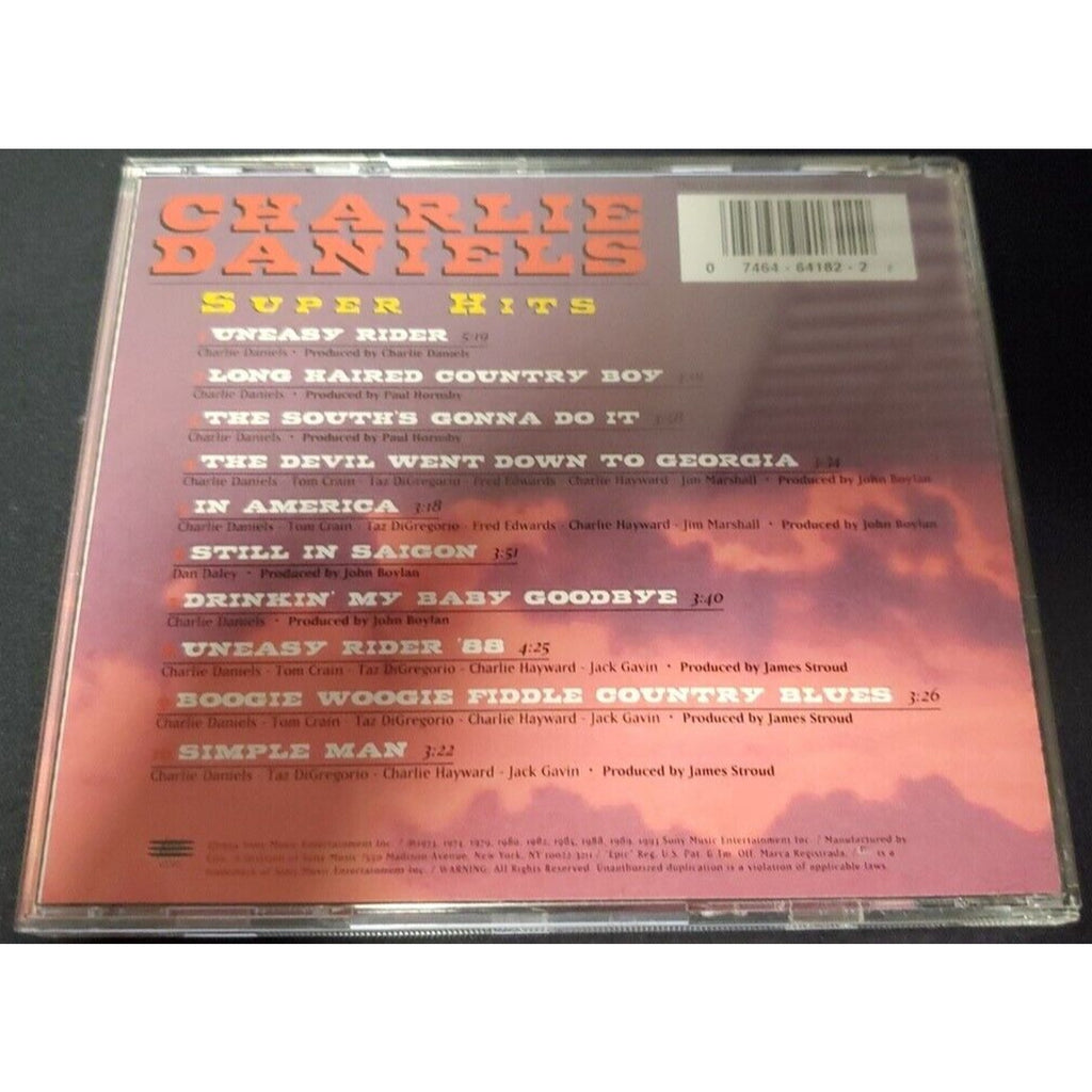 Super Hits by Charlie Daniels/The Charlie Daniels Band (CD, May-1994, Sony Music
