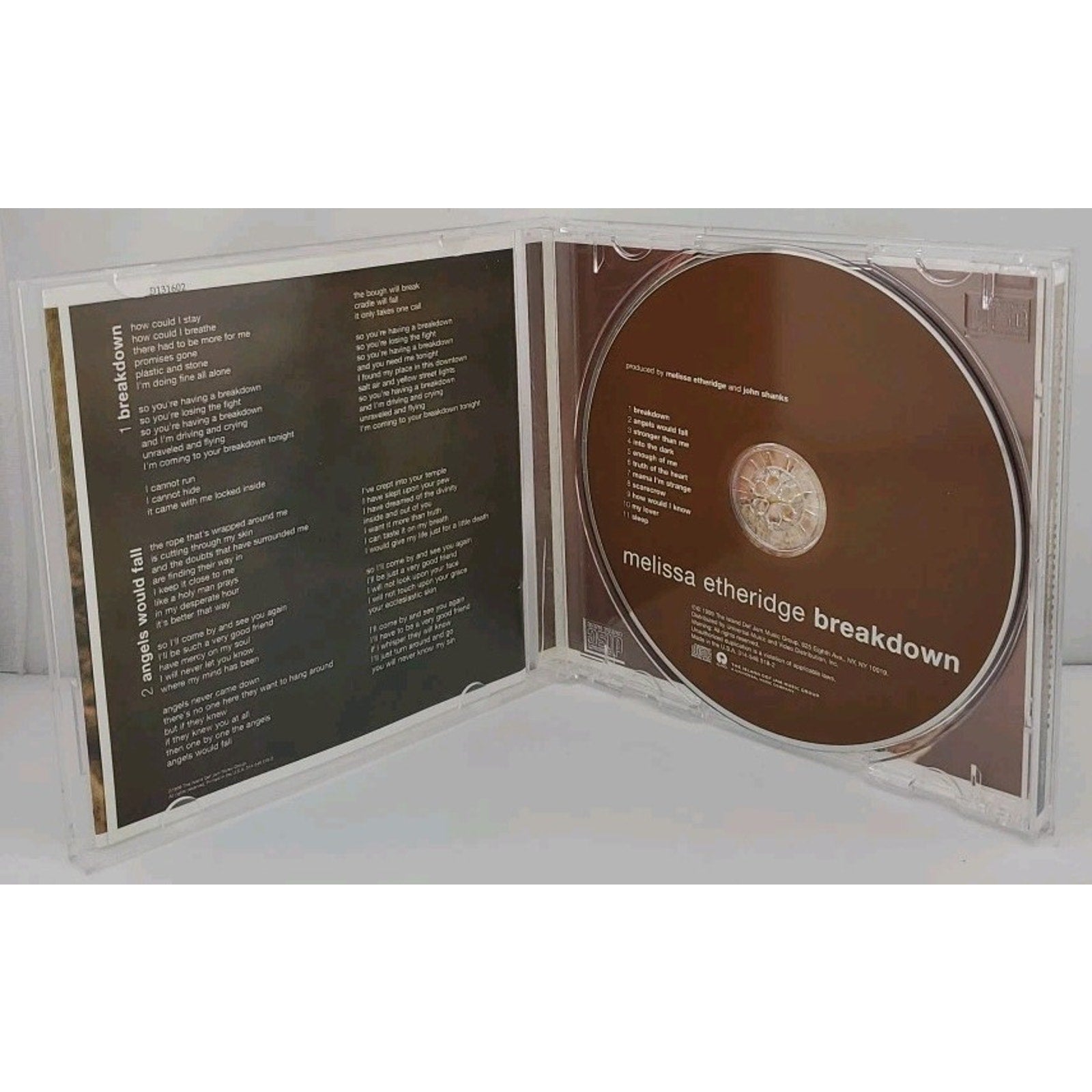 Breakdown by Melissa Etheridge (CD, 1999)